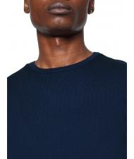 CALVIN KLEIN SUPERIOR WOOL Pull col rond en laine Calvin Navy - Pulls pour hommes - 3