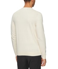 CALVIN KLEIN CK Pull ras du cou coupe régulière glace à la vanille - Pulls pour hommes - 2