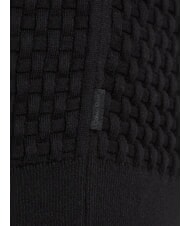 CALVIN KLEIN CK Pull col rond avec d&eacute;tails tiss&eacute;s ck noir - Pulls pour hommes - 6
