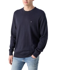 CALVIN KLEIN CK Pull ras du cou coupe régulière ciel nocturne - Pulls pour hommes - 3