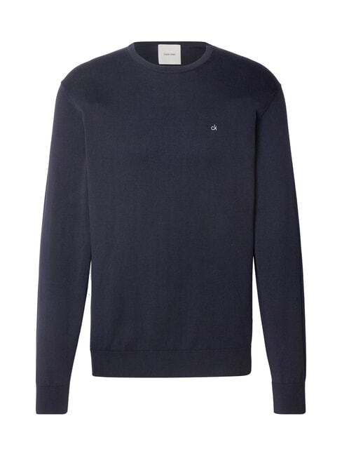 CK Pull ras du cou coupe régulière ciel nocturne - Pulls pour hommes