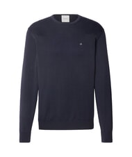 CALVIN KLEIN CK Pull ras du cou coupe régulière ciel nocturne - Pulls pour hommes - 5