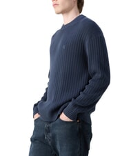 CALVIN KLEIN CK JEANS Pull ras du cou coupe r&eacute;guli&egrave;re encre - Pulls pour hommes - 3