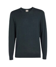 CALVIN KLEIN SUPERIOR WOOL Pull col rond en laine bruyère de la forêt de minuit - Pulls pour hommes - 4
