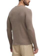 CALVIN KLEIN CK JEANS Pull ras du cou côtelé coupe slim - Pulls pour hommes