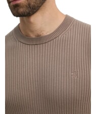 CALVIN KLEIN CK JEANS Pull ras du cou côtelé coupe slim faucon - Pulls pour hommes - 3