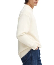 CALVIN KLEIN CK JEANS Pull ras du cou oversize ivoire - Pulls pour hommes - 3