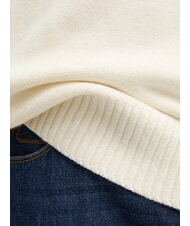 CALVIN KLEIN CK JEANS Pull ras du cou oversize ivoire - Pulls pour hommes - 5