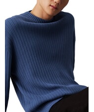 CALVIN KLEIN CK JEANS Pull ras du cou coupe régulière côte bleue - Pulls pour hommes - 3