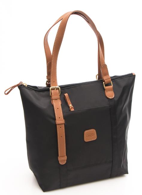 X-BAG Sac port&eacute; &eacute;paule / sac bandouli&egrave;re Noir / Tabacc - Sacs pour Femme