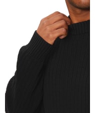 CALVIN KLEIN CK JEANS Pull ras du cou coupe régulière ck noir - Pulls pour hommes - 3