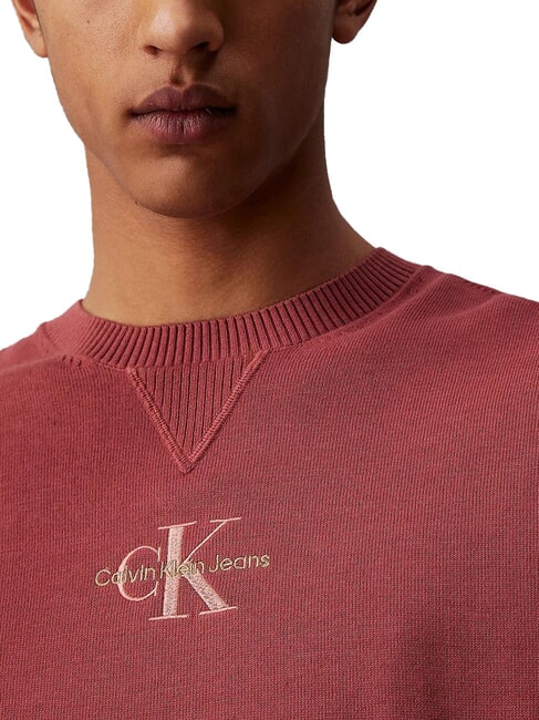 CK JEANS Pull en coton avec logo beurre de pomme - Pulls pour hommes