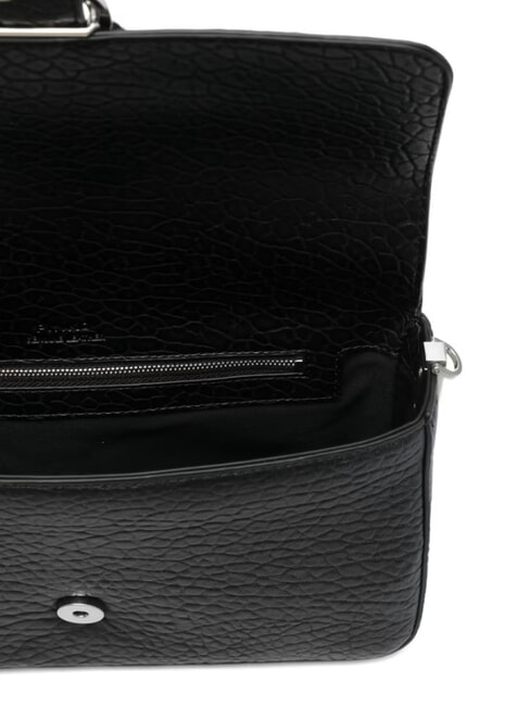 LOVE ONE CLASSIC SLOUCHY Sac à bandoulière en cuir limousine noire - argent mat - Sacs pour Femme