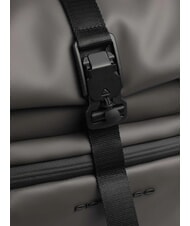 PIQUADRO CORNER SPECIALE GOMMATO Sac à dos roll-top pour ordinateur portable 15,6" GRIS - Sacs à dos pour ordinateur portable - 3