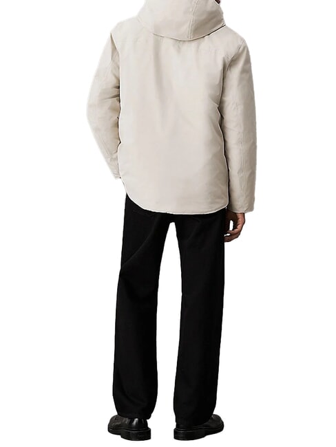 CK JEANS Veste à capuche en tissu technique pélican - Vestes pour hommes