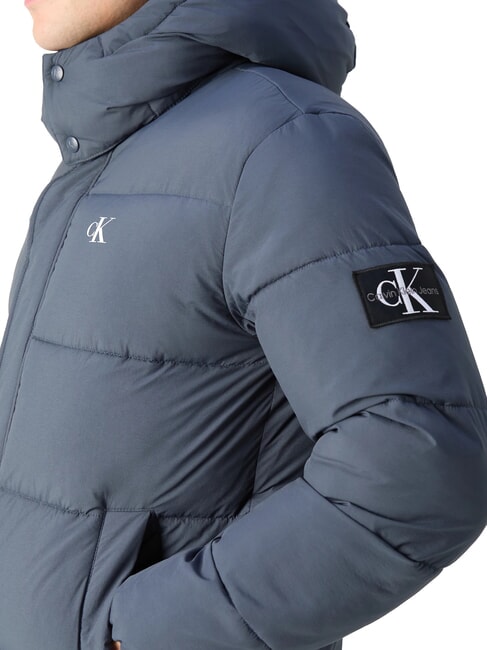 CK JEANS Veste matelass&eacute;e &agrave; capuche encre - Doudounes homme