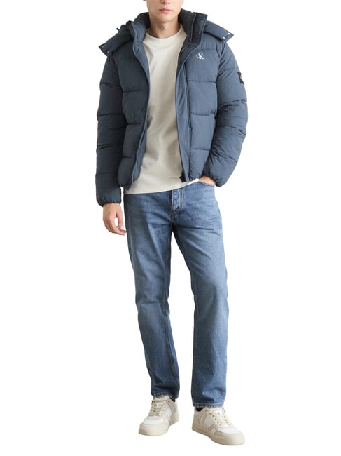 CK JEANS Veste matelass&eacute;e &agrave; capuche encre - Doudounes homme