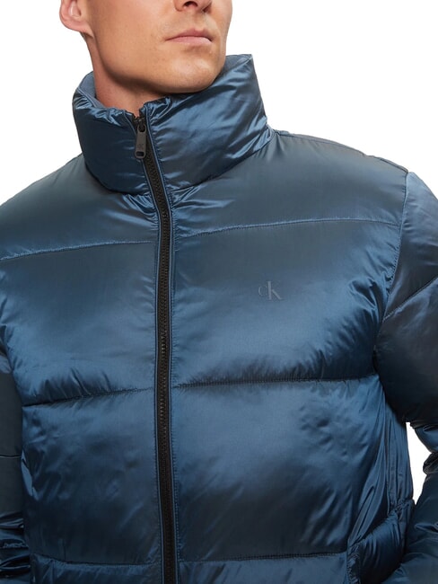 CK JEANS Veste matelassée brillante Bleu Chine / Noir CK - Doudounes homme