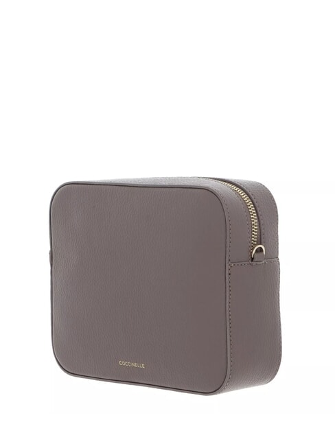 TEBE Petit sac en cuir texturé taupe chaud 2 - Sacs pour Femme