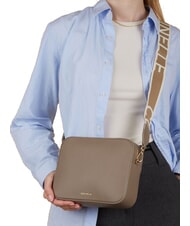 COCCINELLE TEBE Petit sac en cuir texturé taupe chaud 2 - Sacs pour Femme - 5