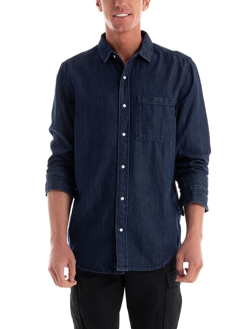 CK Chemise en jean coupe r&eacute;guli&egrave;re denim fonc&eacute; - Chemises pour hommes