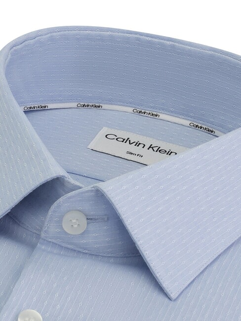 CK Chemise à manches longues coupe slim, sans repassage vue bleue - Chemises pour hommes