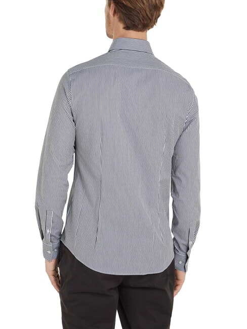 CK Chemise à manches longues coupe slim ciel nocturne - Chemises pour hommes