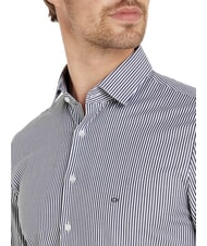 CALVIN KLEIN CK Chemise à manches longues coupe slim ciel nocturne - Chemises pour hommes - 3