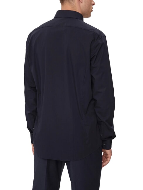 CK Chemise slim en popeline de coton ciel nocturne - Chemises pour hommes