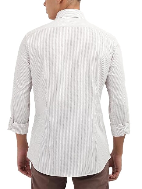 CK Chemise à manches longues à rayures coupe slim Syrah - Chemises pour hommes