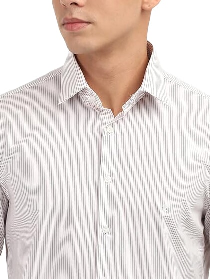 CK Chemise à manches longues à rayures coupe slim Syrah - Chemises pour hommes
