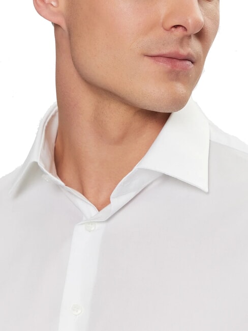 CK Chemise extensible, coupe régulière blanc brillant - Chemises pour hommes