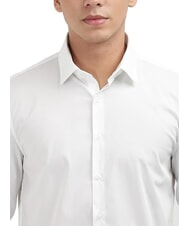 CALVIN KLEIN CK Chemise slim en popeline de coton blanc brillant - Chemises pour hommes - 4