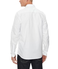 CALVIN KLEIN CK JEANS Chemise &agrave; manches longues en coton coupe slim blanc brillant - Chemises pour hommes - 2