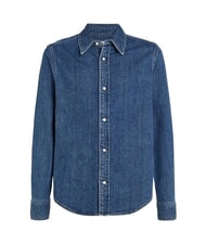 CALVIN KLEIN CK JEANS Chemise en jean à manches longues coupe régulière denim foncé - Chemises pour hommes - 6