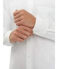 CALVIN KLEIN CK JEANS Chemise &agrave; manches longues en coton coupe slim blanc brillant - Chemises pour hommes - 4