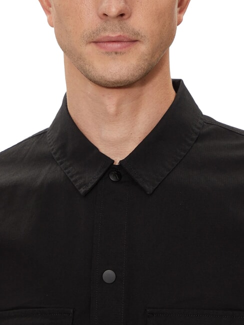 CK JEANS Chemise cargo à manches longues coupe décontractée ck noir - Chemises pour hommes