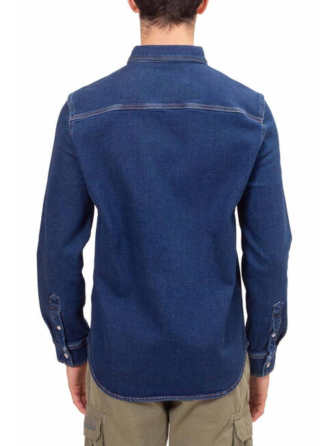 CK JEANS Chemise en jean à manches longues coupe régulière denim foncé - Chemises pour hommes