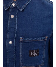 CALVIN KLEIN CK JEANS Chemise en jean à manches longues coupe régulière denim foncé - Chemises pour hommes - 4