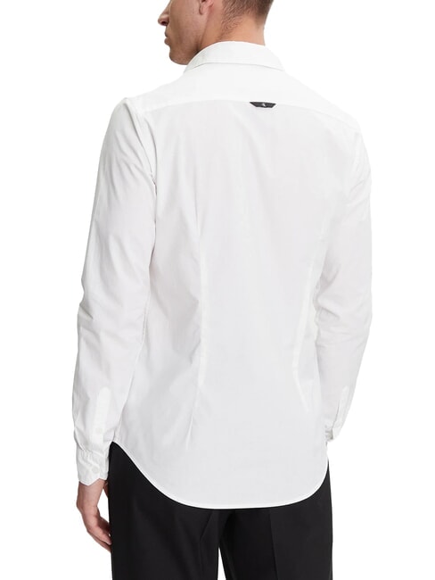 CK JEANS Chemise extensible &agrave; manches longues et coupe slim blanc brillant - Chemises pour hommes