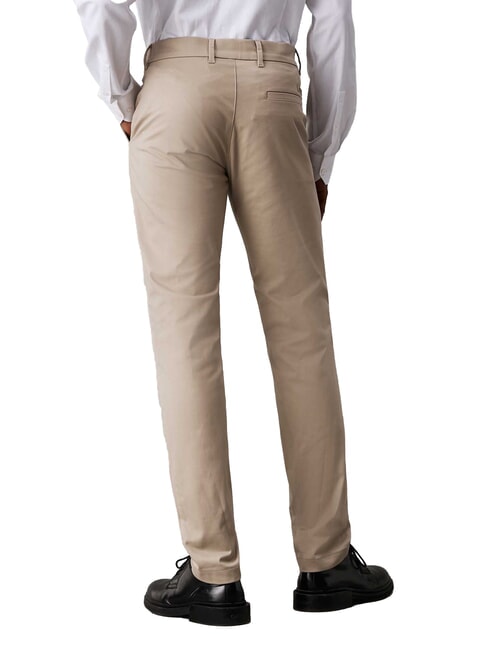 CK Pantalon chino slim taille mi-haute argile fraîche - Pantalon