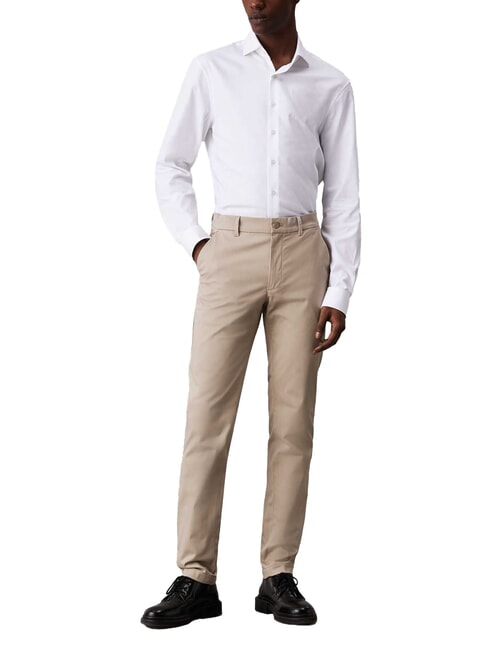 CK Pantalon chino slim taille mi-haute argile fraîche - Pantalon