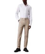 CALVIN KLEIN CK Pantalon chino slim taille mi-haute argile fraîche - Pantalon - 4