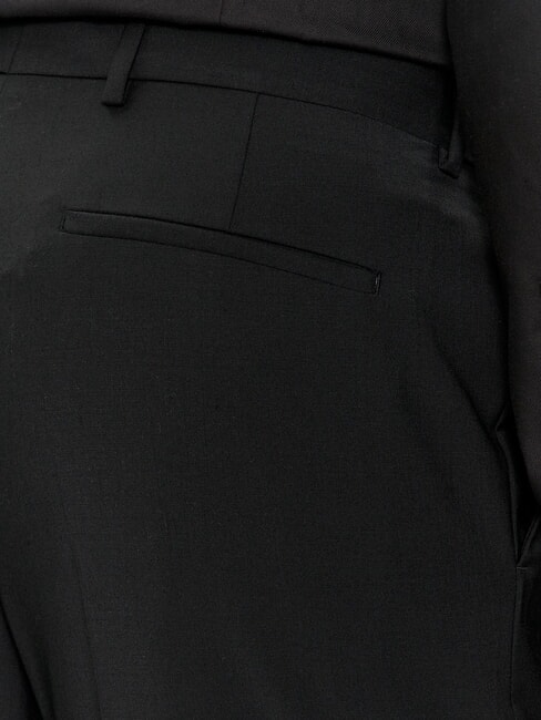 CK Pantalon élégant en laine mélangée coupe slim ck noir - Pantalon