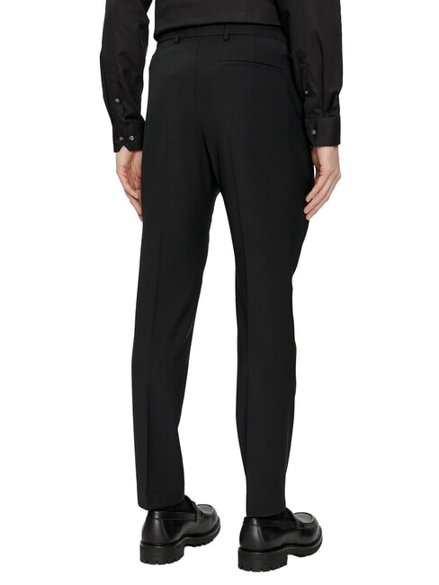 CK Pantalon &eacute;l&eacute;gant en laine m&eacute;lang&eacute;e coupe slim ck noir - Pantalon