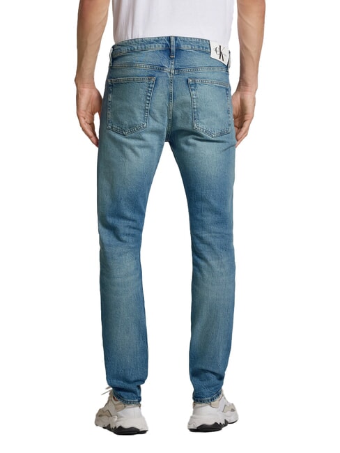 CK JEANS Jean slim avec d&eacute;chirures denim - Jeans