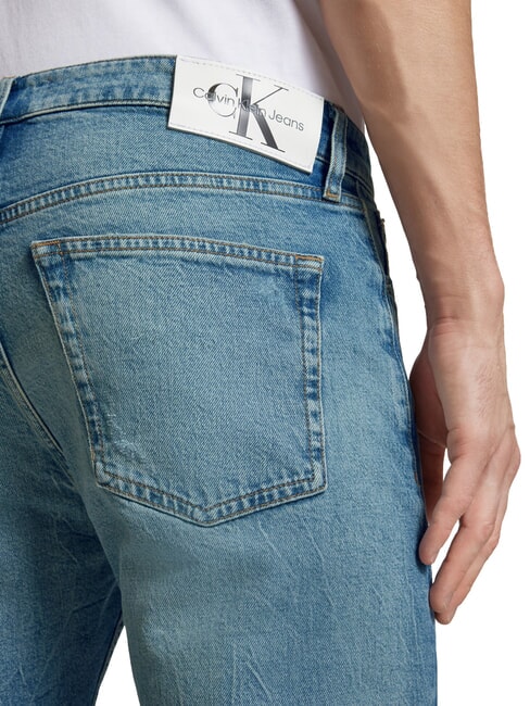 CK JEANS Jean slim avec d&eacute;chirures denim - Jeans