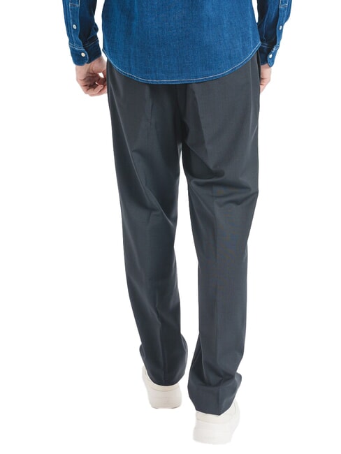 CK Pantalon slim en laine mélangée noir - Pantalon