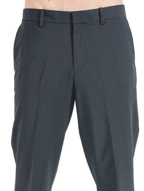 CK Pantalon slim en laine mélangée noir - Pantalon