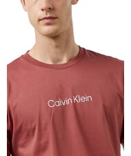 CALVIN KLEIN CK T-shirt &agrave; manches courtes avec logo en relief beurre de pomme - T-shirt - 3